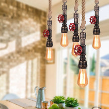 Industrial Water Pipe Ceiling Pendant Light