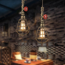 Industrial Water Pipe Ceiling Pendant Light