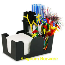 Black Commercial Plastic Bar Caddy Organizer