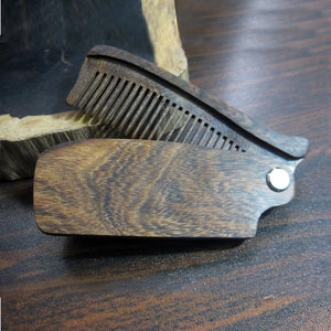 Sandalwood Fine Tooth Pocket Folding Comb