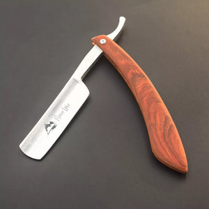 Wood Handle Straight Shaving Razor