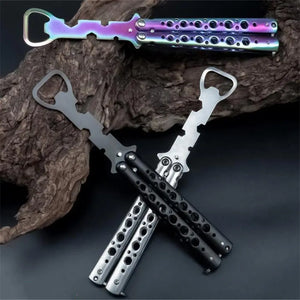 Butterfly Knife Style Bottle Opener