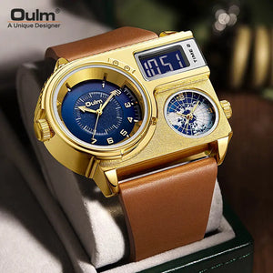 OULM Dual Display Wristwatch