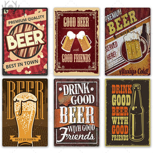 Beer Metal Tin Sign