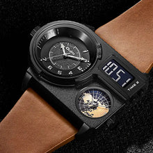 OULM Dual Display Wristwatch