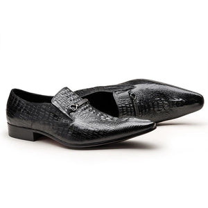 Alligator Full Brogue Casual Dress Shoes