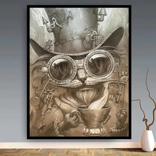 Steam Punk Cat Poster