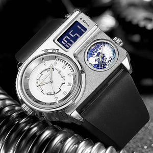 OULM Dual Display Wristwatch