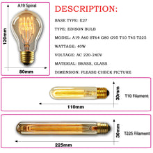 Edison Filiment Light Bulb