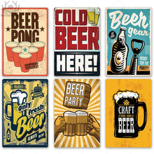 Beer Metal Tin Sign