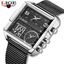 Square Dual Display Military Watch