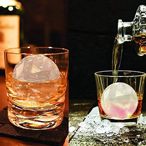 2 Pack Diamond Ball Shape Ice Cube Tray