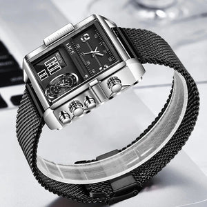 Square Dual Display Military Watch